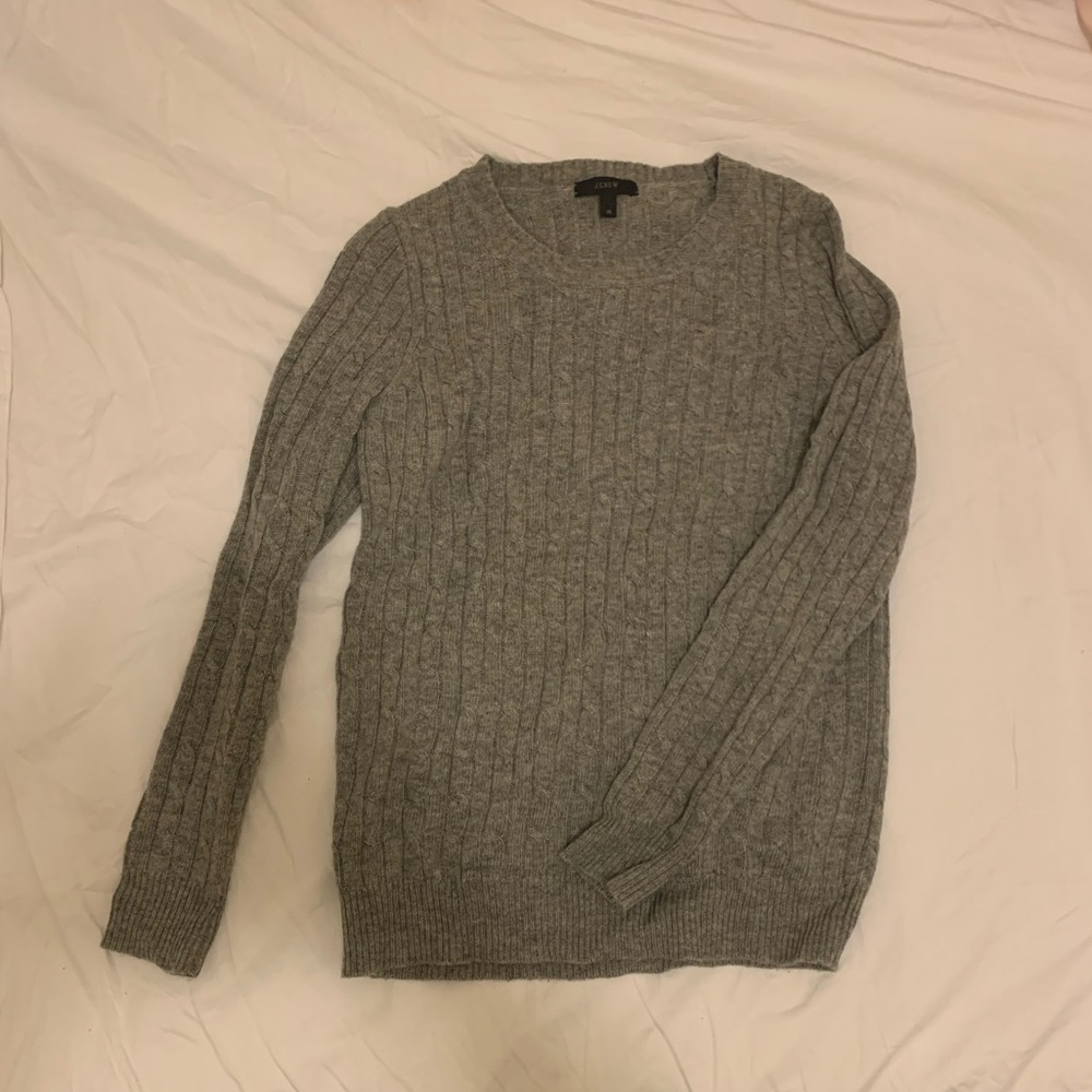 Grey J. Crew Crewneck Sweater